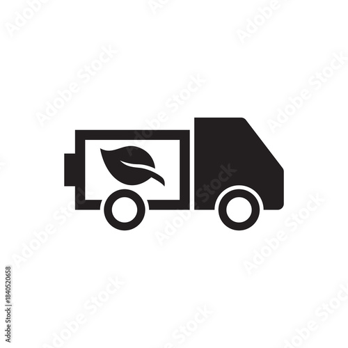 Solid Environmentally Conscious Transport Leaf Symbol