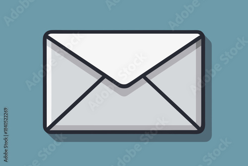Email envelope icon illustration for web and digital communication