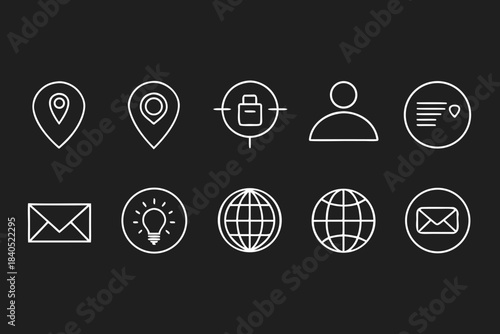 Set of web design icons vector illustration