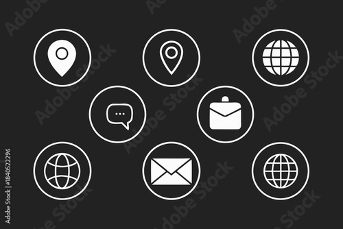 Set of vector Easter egg icons