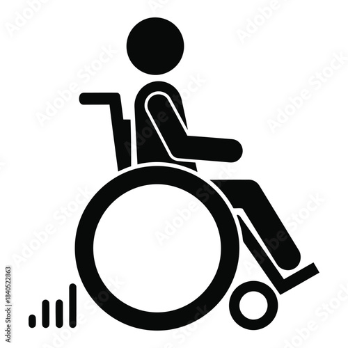 Wheelchair accessibility symbol for inclusive design and accessibility