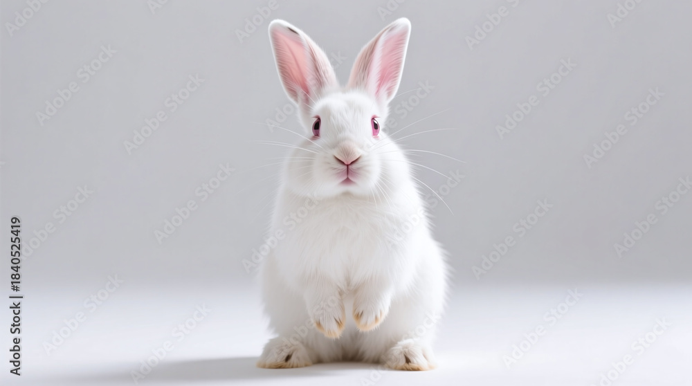 Fototapeta premium rabbit isolated on white background