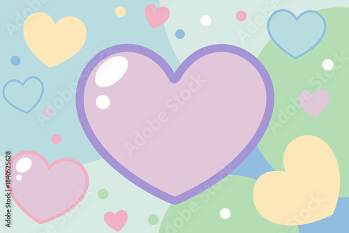 Pastel Hearts Vector Background – Soft Pink and Blush Tones for Valentine’s Day and Wedding Designs