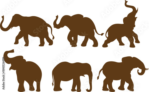 set of animals silhouettes