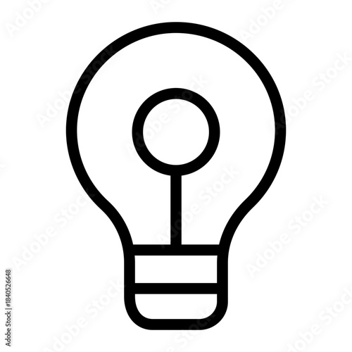 lamp icon for illustration