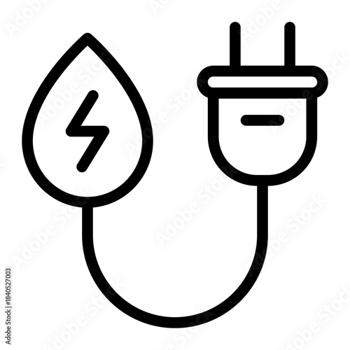 water energy icon for illustration