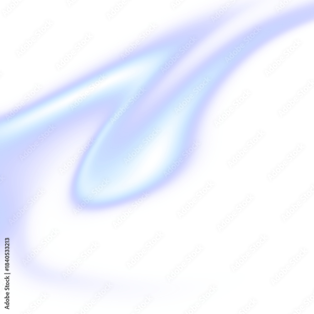 Fototapeta premium Double Blue Light Wave Streak Isolated