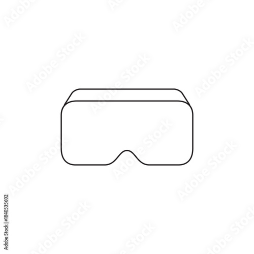 Outline Virtual Reality Goggles VR Headset Icon