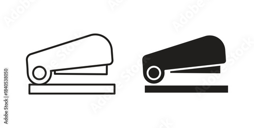 Stapler icon in simple flat trend modern graphic design abstract logotype element