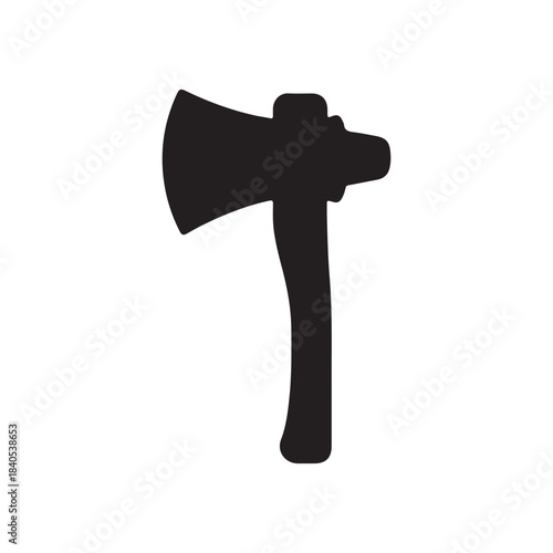 Axe silhouette icon vector flat design