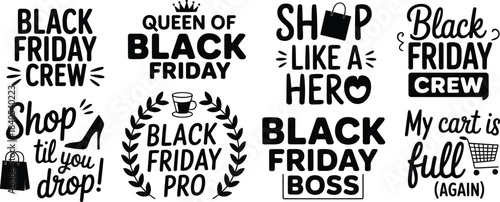 Black friday shopping quotes and phrases for retail promotions