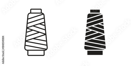 Yarn icon in simple flat trend modern graphic design abstract logotype element