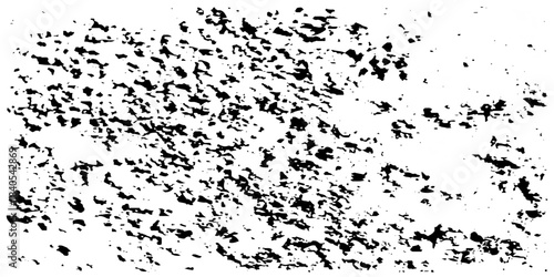 Urban overlay spotted concrete grain surface grainy noise rust wall grunge black splatter and white background. damaged chalk crack rough ink wall texture.	