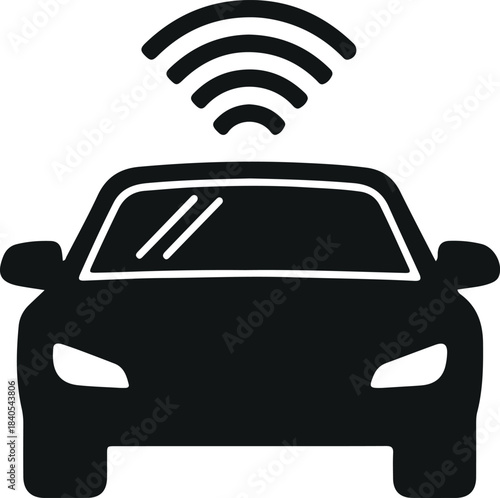 Autonomous car icon design