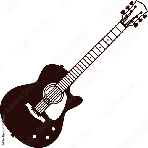 electric guitar vector illustration