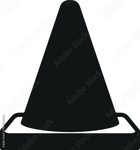 traffic cone icon, Traffic Cone Vector Illustration Icon
