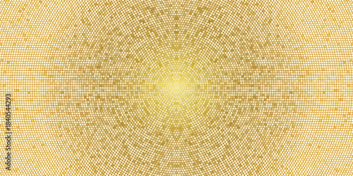 Rectangular shiny, sparkling gold sequin party background. Simple pattern for nightclub or disco. Yellow luxury wallpaper, backdrop for disco. Vector illustration