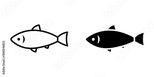  whole fish icon graphic vector icon