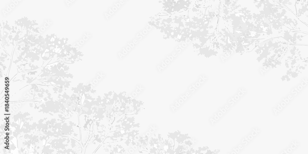 Fototapeta premium Delicate tree branches create a soft light and minimalist background texture