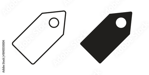 Tags icon concept set. Simple icon collection