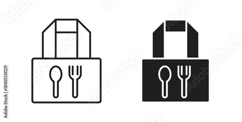 Take away food icon concept set. Simple icon collection