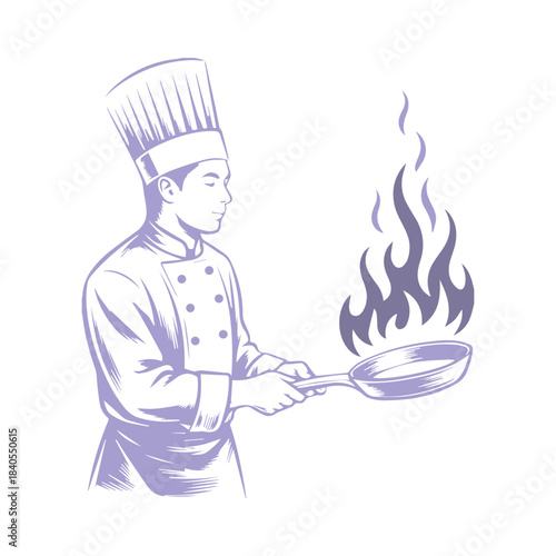 Chef Cooking Food
