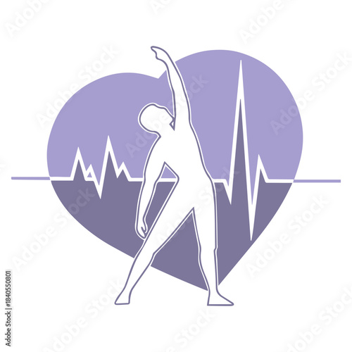 Heartbeat exercise icon