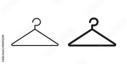 Wardrobe icon concept set. Simple icon collection