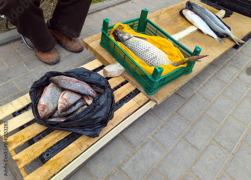 Street vending of fresh fish