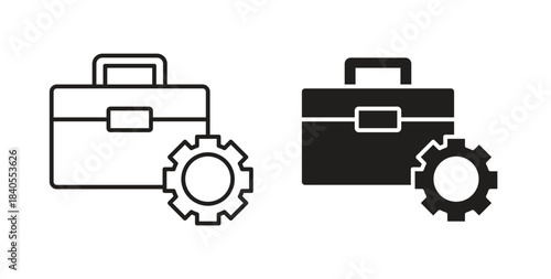 Work experience icon concept set. Simple icon collection