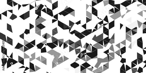 Abstract paper geometric origami white, gray square cube triangulated. structure random cube low polygon triangle textile abstract corporate creative design.	