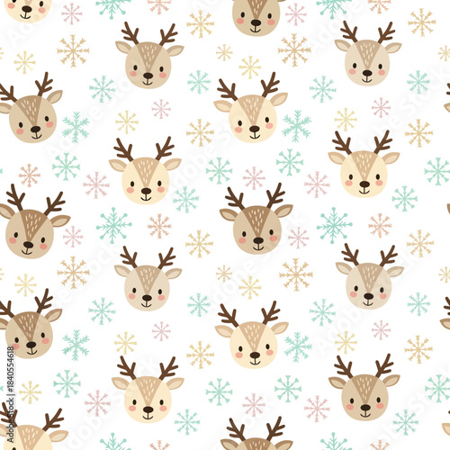 seamless pattern with deer