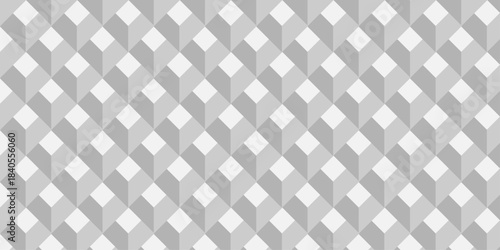 Abstract wall structure paper white cubic square shape texture. minimal cube geometric wallpaper floor. vector isometric diamond hexagon triangle mosaic background.