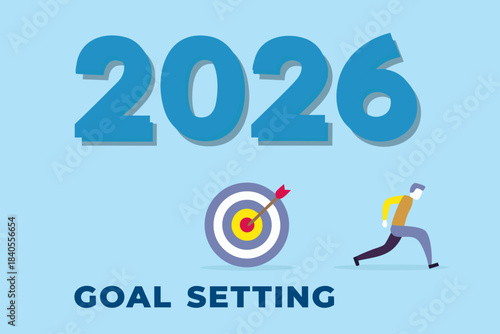 Achieving goals by 2026 a visual representation of progress and determination