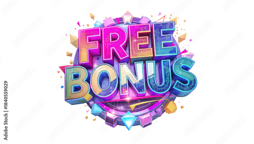 Fototapeta premium Free Bonus 3D Illustration