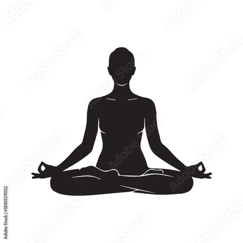Yoga Lotus Pose Silhouette