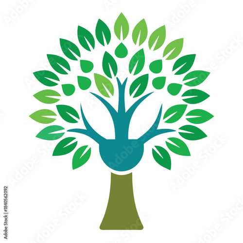 Redwood tree vector silhouette