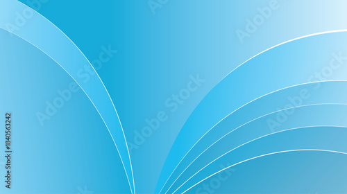 modern abstract blue background design with layers of textured white transparent material in triangle diamond and squares shapes in random geometric