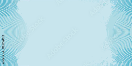 Abstract light blue background with circular wave patterns and blurred edges
