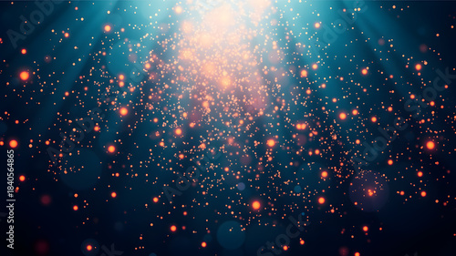 illumination and decoration concept. Happy holiday party glow and warm flare