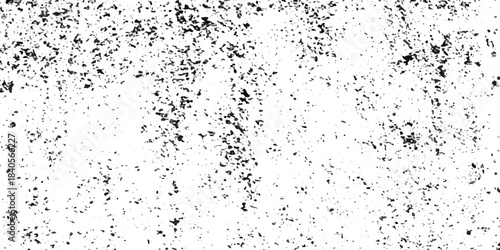 White, black dust overlay distress grungy grain, noise effect paint wall. small particles of debris and dust. crack and scratch dust paint concrete wall. subtle halftone grunge urban texture vector.