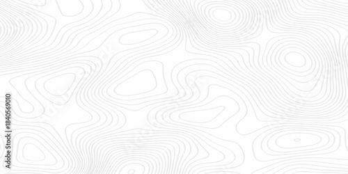 Modern abstract area wire location discovery vector topo map design. White paper background with topographic world grid wave Topographic map geographic line texture.	