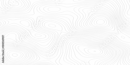 Modern abstract area wire location discovery vector topo map design. White paper background with topographic world grid wave Topographic map geographic line texture.	