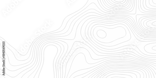 Modern location discovery vector topo map design White background with topographic world grid wave Topographic map geographic line texture.	