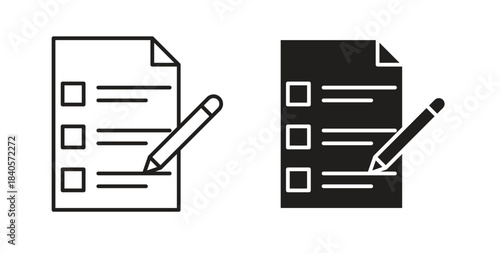 Survey icon for web and app. vector illustration eps