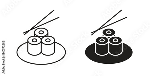 Sushi icon for web and app. vector illustration eps