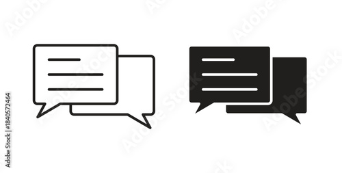 Text chat icon for web and app. vector illustration eps