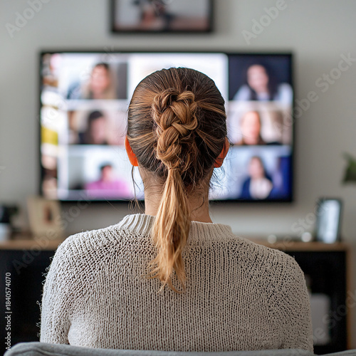 Virtual conference engagement online meeting video call home office remote perspective collaborative learning experience