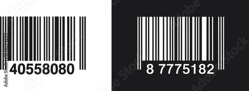 realistic barcode vector icon featuring a fake line barcode design, representing price, product details, sales tracking, and barcode scanning for retail, inventory management, and vector illustrations