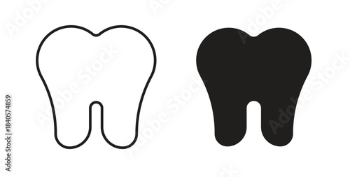 Tooth icon for web and app. vector illustration eps